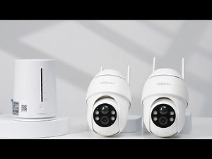 【English】COOAU C7 Home Security Wireless Outdoor Cameras System(Unboxing&Connection&Installation）