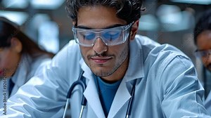 College students in a science lab setting conducting an experiment
