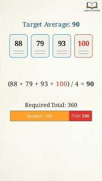 How to Work Backward From an Average | Easy Math Trick #shorts #gedmath #maths