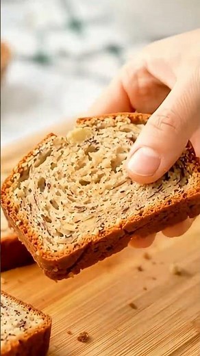 Flourless Banana Oat Bread 🍞 Soft & Easy Recipe!