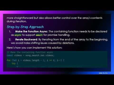 Solving the Array Deletion Issue in Node.js: A Guide to Properly Removing Elements