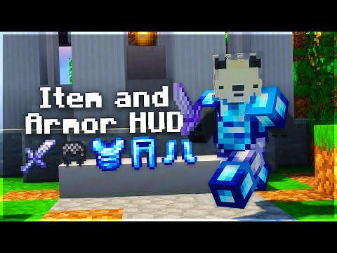 ITEM AND ARMOR HUD // ANDROID, IOS, WINDOWS 10 (Minecraft Bedrock)