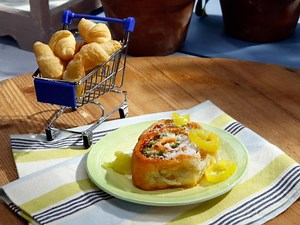 Broccoli and Pepperoni Pinwheels
