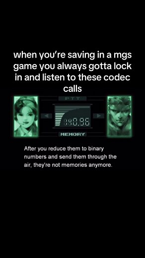 Understanding Memories in Metal Gear Solid 2 Codec Calls