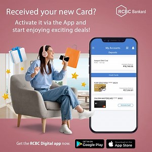 Received a new, replacement, or renewal Card recently? 💳 Activate it easily via the RCBC Digital app! Open the App, tap the “Activate” button of your selected Card, and enter the OTP that will be sent to your registered mobile number. Once activated, you can immediately use your Card to shop anywhere right away! There's more to love 💙 and so much you can do with the RCBC Digital App! Download it now: https://bitly.rcbcbankard.com/2Xh5tb2 | RCBC Credit