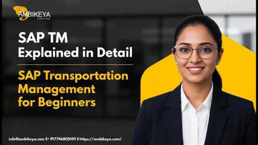 SAP TM Explained in Detail | SAP Transportation Management for Beginners | SAP Knowledge Hub - Ambikeya