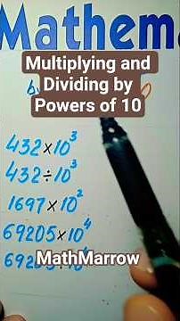 How to Multiply and Divide by the powers of 10 @MathMarrow