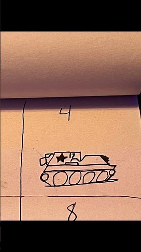 How to draw a WW2 tank step by step(easy)