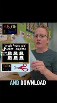 Focus Wall Vocab Pocket Tutorial