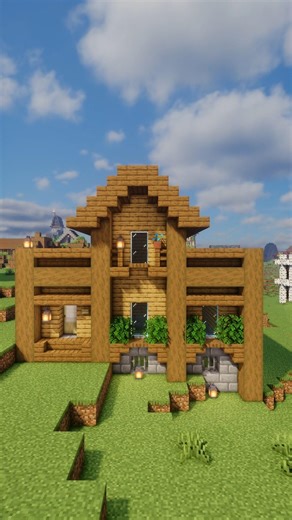 Grand Oak Frame House | Stylish Survival Base Tutorial