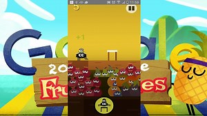 Fruit Games 2016 Day 1 - Google Doodle - I did it! All 3 Stars