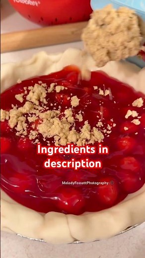 Cherry Pie 🍒 #yummy #cherry #pie #60s #sweet #baking