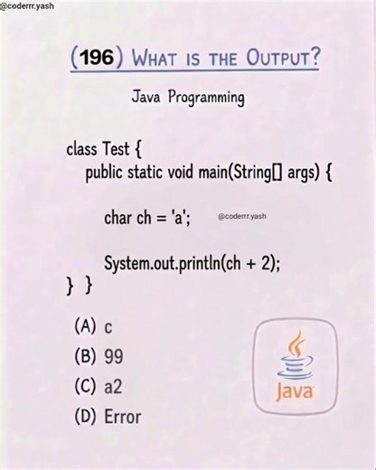 What is the output? #shorts #java #coding #programming #developer #backenddeveloper