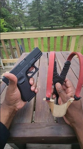 BB Gun vs Slingshot Accuracy Test!