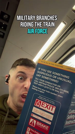 The Military Branches Riding the Train