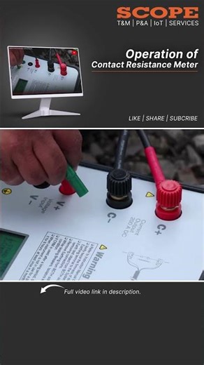Operation of Contact Resistance Meter #testing #electrical #contactresistance #electricaltesting