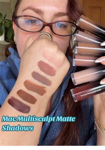 MAC Multisculpt Matte Liquid Eyeshadow Haul & Swatches