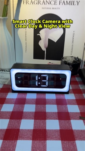 Smart clock camera with clear day & night view #camera #home #security #foryou