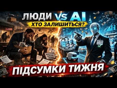 ШІ ЗАБИРАЄ РОБОТУ! Компанії без людей та ШІ працівники із зарплатою 🚨 Підсумки тижня