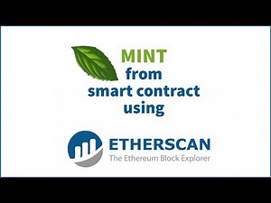 How to Mint NFTs Directly from Smart Contracts Using Etherscan