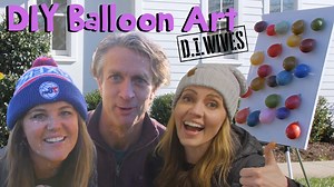 We're back with the messiest D.I.Wives project yet! 😱Monica and I make our own modern art using balloons and darts. If you've ever wanted to try this project, try not to end up splattered like us. Tell us what you think and share your tips with us in the comments! | Craftbusters