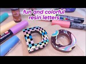 Day 77 of 365 • fun Resin Ideas using Posca Acrylic Paint Pens • Resin for beginners Resin Art diy
