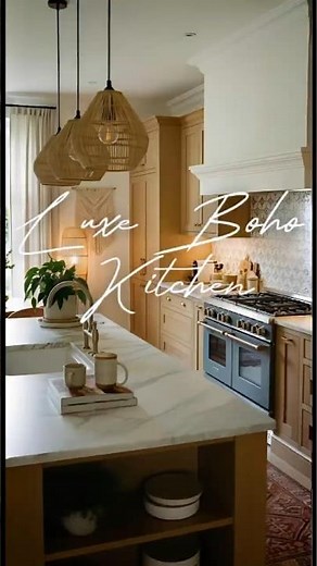 Luxe Boho Kitchen | Cozy, Stylish & High-End Design Ideas