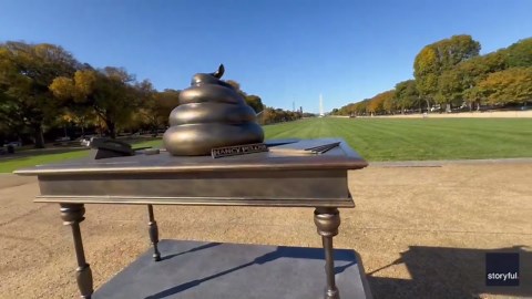 Bronze Turd Sculpture on National Mall 'Honors' Jan 6 Rioters