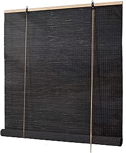 Bamboo Blinds for Interior Windows, Easy to Install Bamboo Shades for Indoor Windows, Custom Roller Shades for Indoor Window and Outdoor Patio, 35" W x 72" H