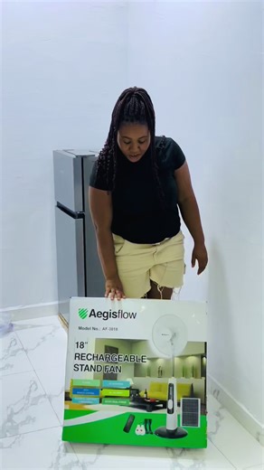 I got this rechargeable stand fan with solar panel in the market ….have you ever used it before and how is it?.#viral #fyp