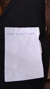 What are the types of loads?List and explain different types ... | Filo