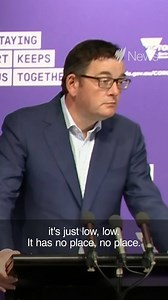 'Leave my family out of it': Victorian Premier Daniel Andrews has hit back at a 'Give Dan the boot' campaign which features a photo of a pair of boots outside his late father's farm. | SBS News