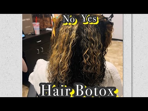 Hair Botox on curly hair | before and after | professional