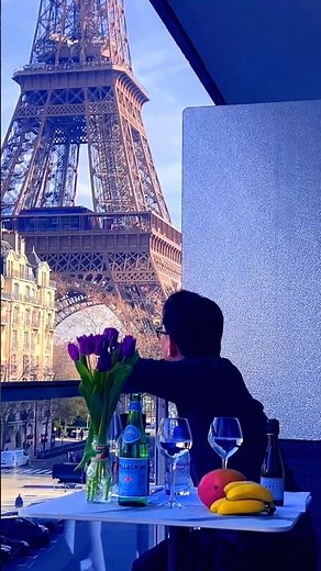 Is this the BEST Eiffel Tower view? 🗼 (Pullman Paris) #shorts