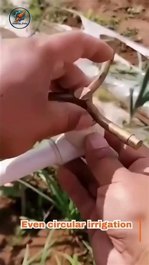 This Rotating Sprayer Waters Crops Evenly in a Circle