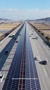 South Korea has created one of the world’s most innovative cycling infrastructures: a 9-kilometer bike path built directly in the median of a major highway between Daejeon and Sejong. Instead of cars, the center strip is reserved for cyclists—protected from traffic on both sides. The entire path is covered with solar panels that serve a dual purpose. They provide shade for cyclists, reducing heat exposure, while simultaneously generating renewable electricity that feeds into the national power g