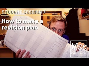 Session 7. How to make a revision plan.