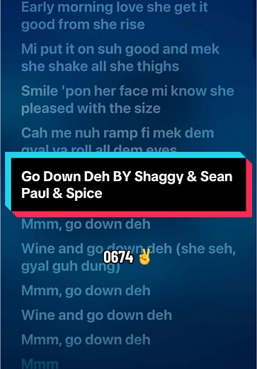 Go Down Deh Song Lyrics ft. Shaggy, Sean Paul, Spice