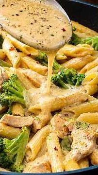 15-Minute Creamy Chicken Pasta 🍝🔥