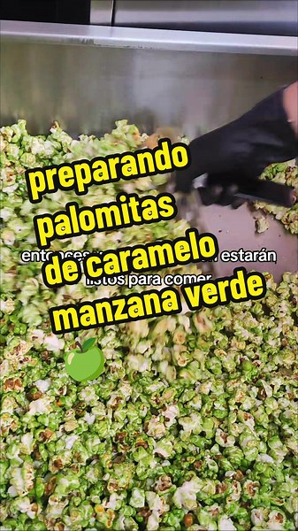 Cómo hacer palomitas de manzana verde