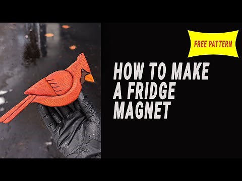 The Most Satisfying Cardinal Wood Magnet Intarsia Tutorial