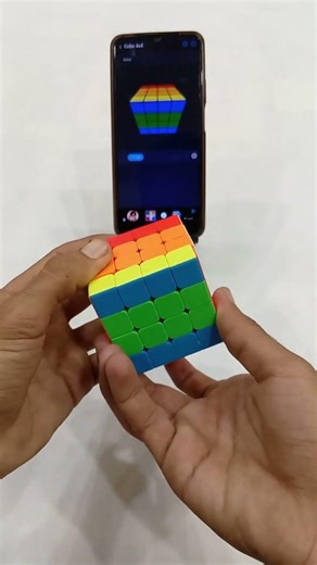 making indian flag in 4x4 Rubik's cube solving solution #sidcuber