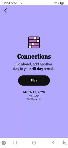 Connections 3/11 #wordgames #nytimespuzzles #Connections | word game