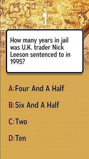 What was Nick Leeson's jail sentence in 1995?