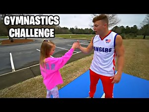 TEACHING MY FUTURE DAUGHTER GYMNASTICS! *MINI ME*