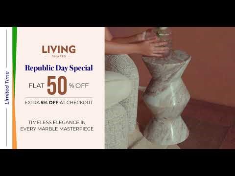 Luxury Marble Furniture Collection | Handcrafted Marble Tables & Decor | Republic Day Sale