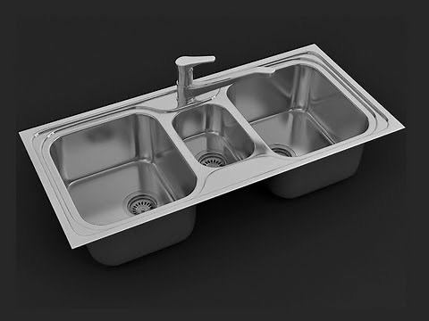 Modeling Kitchen Sink in 3ds Max