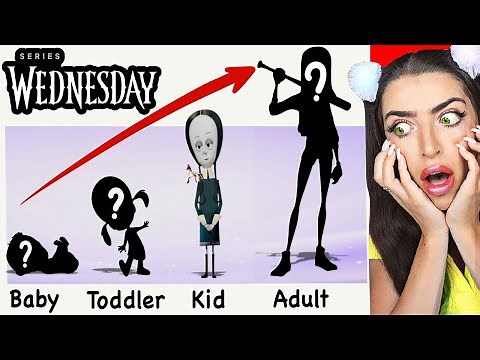 Wednesday Addams GROWING UP!? (BABY-ADULT TRANSFORMATIONS!)