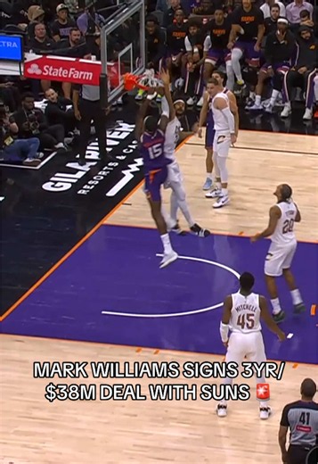 Mark Williams signs 3-year deal with Suns 🚨 (via Shams) #nba #suns #basketball #bball #sports