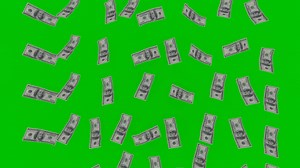 Download money rain green screen video animation for free